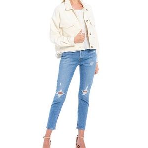 Levi's Wedgie Destructed High Rise Skinny Jeans